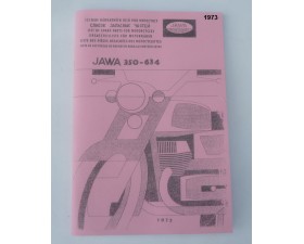 KATALOG NÁHRADNÍCH DÍLŮ - JAWA 350/634 - PRVNÍ VYDÁNÍ 1973